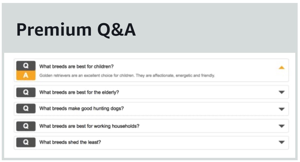 amazon a+ premium question and asnwer