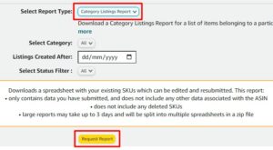 category listing report